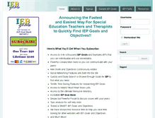 Tablet Screenshot of iepgoals.net